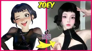 KPOP Demon Hunters in Real Life TikTok Version 🔥  Guess Demon Hunter by Dancing 💃🎵 Rumi, Jinu, Go