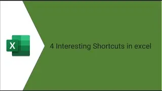 4 Amazing Excel Shortcuts | Excel Cheats | #excel #googlesheets