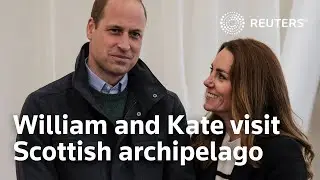 William and Kate visit Scottish archipelago