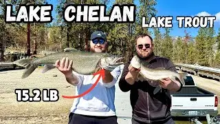 Huge Lake Trout At Lake Chelan (His Personal Best) #mackinaw
