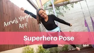 Aerial Yoga Advanced Pose: Superhero