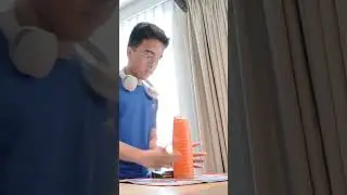 Fast sport stacking freestyle rapid fire in 0.891 seconds! #shorts