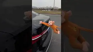 Cute Monkey Car Charm 🐒 | Rearview Mirror Buddy 🚗 | Mood Booster! #MonkeyCarCharm #CarDecorLove