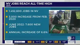 Nevada recovers all jobs lost during the pandemic, sets employment record