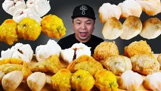ASMR CHINESE DIM SUM SHRIMP DUMPLINGS SIEW MAI MUKBANG (EATING SOUNDS) | ASMR JonOnTable