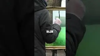🌅 Painting A Stunning Landscape On The Spot! || #shorts #art #nature #landscape #painting #creative