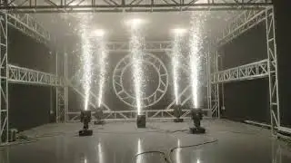 MH CSH80-750W Party Decoration Moving Head DMX 512 Cold Spark Sparkler Machine Spray Remote Control