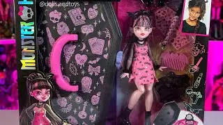 UNBOXING NEW MONSTER HIGH DRACULAURA GORE-GANIZER SET AND COMPARING TO OLDER ONES!