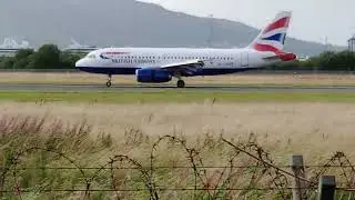 BA A319 (G-EUPS) lands into Belfast (BHD) 18/08/2024