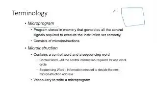COA Lecture 32- Micro-programmed Control Unit