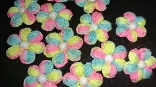 Crochet Flower || Puff flower stitch || Forever art noor