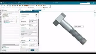 How to create standard Thread in NX