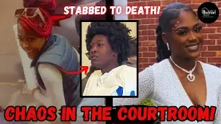 FIGHT ERUPTS IN COURT AFTER MALE ARRESTED FOR FATALLY STABBING GIRLFRIEND IN FRONT OF HER CHILD!