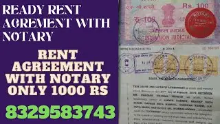 Make your Notary Registered Agreement only in 1000RS DIRECTLY ON WHATSAPP #NALASOPARA #rentagreement