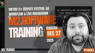M2 Software Training | Metro 2&reg; Workflow, GA Strategy & Live Platform Walkthrough | Dec 27, 2025
