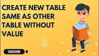 Create a new table without  record