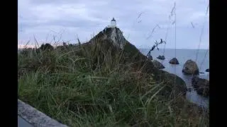 Nugget point lighthouse New Zealand timelapse