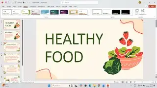 How to Make a PowerPoint Presentation on Healthy Food 🥬 | Healthy Food PPT Presentation | #ppt