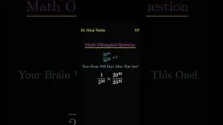 How to Solve a Maths Olympiad Question Quickly