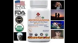 Organic Ashwagandha Ginseng - Antiaging, Antioxidant, Energy Booster -by Dr.Zute's 680mg 60tabs