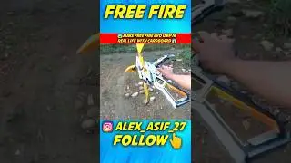 Make Free Free Evo Ump || With Cardboard 🤯 || In Real Life 😱 || #shorts #freefire