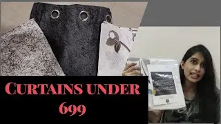 Amazon Haul/Window curtains under 699/affordable curtain collection