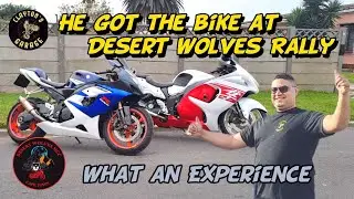 Raven picks up a Busa at Desert Wolves Rally 