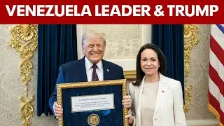 LIVE: Venezuelan leader María Corina Machado talks following Trump meeting