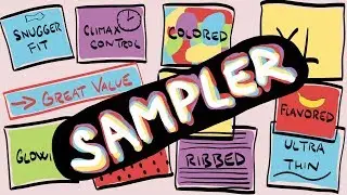 Condom Variety Pack - Small, Regular, Large, Extra-Large Condom Sizes