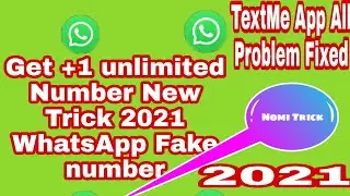 how to get+1USA WhatsApp Fake Number Trick 💯 Working 2021