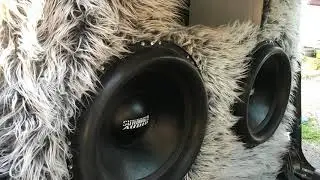 2 Team Sundown 18&rdquo; 2 Sundown Scv6000 at .67ohm each trying new songs