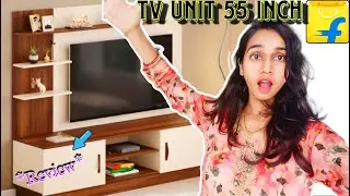 Flipkart TV Unit Review 55inch || Flipkart TV Unit Installation Process ||TV Unit #flipkart #tvunits