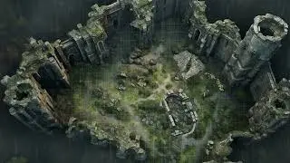 D&D | Castle Ruins PT 1| Animated Battle Maps