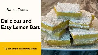 Easy Homemade Lemon Bars Recipe with Monk Fruit Sweetener | Low-Sugar Dessert Delight Lemon Bar