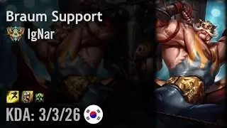 Braum Support vs Alistar - IgNar - KR Challenger Path 6.4