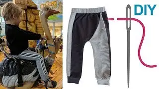 Unisex Pumphose mit Streifen und B&auml;nder n&auml;hen &ndash; Zierstoff Schnittmuster 