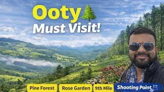Ooty 9th Mile Shooting Point | Pine Forest | Ooty Rose Garden | Places to visit in Ooty