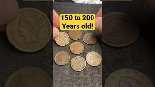 200 Year Old Large Cent Collection #youtubeshorts #silver #coin #penny #cent #large
