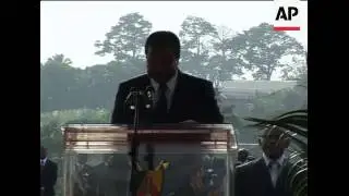 WRAP Pope begins visit to Cameroon ADDS arrival comments, convoy in Yaounde