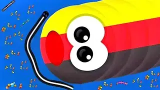 🥶WORMSZONE.IO | GIANT SLITHER SNAKE TOP 1 / Epic Worm Zone Best Gameplay | Part 204