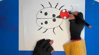 Lady bug drawing