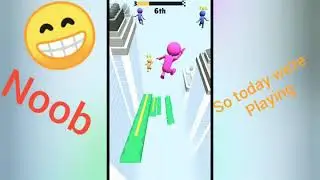 Noob vs pro fall race 3d /noon funny moments