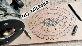 Perfect Flower Design on MDF | Router Machine Wood Carving | No Mistakes // MSF 