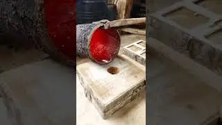 Intense Red-Hot Metal Pour&mdash;So Cool! #shoets #smelting