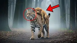 Bobcat Carries a Puppy on Its Back for Miles - When They Follow Them, They Discover the Truth