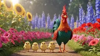 Cock A Doodle Doo | Rooster Wake Up Song for Kids | Nursery Rhymes & Songs for Children