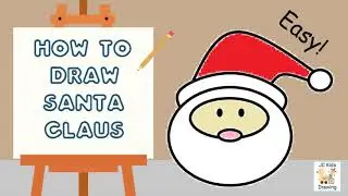 How to draw Santa | Art Pre K Homeschool Curriculum | Pre K Learning | Preschool Art Lessons