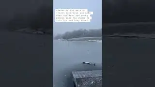 Please do not walk on frozen lakes and ponds in Liverpool, the ice in thin and incredibly dangerous
