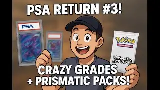 My 3rd PSA Submission Results! 😱 INSANE Grades + Prismatic Evolutions Opening!