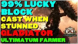 [POE 3.29] GIGA 99% Lucky Block CWS Gladiator! Block Everything (maybe!) and Giga Farm Ultimatum!